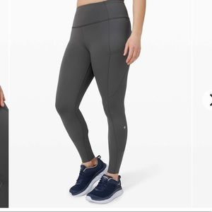 NWT Lululemon Fast & Free 31” Graphite Grey